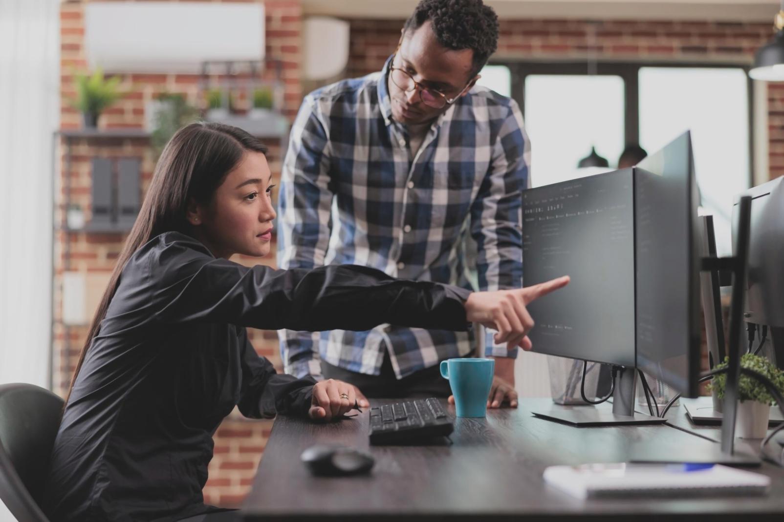 Interaktive Lernsitzung mit digitalen Präsentationen